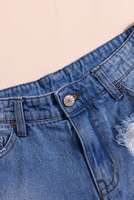 Load image into Gallery viewer, High Rise Distressed Denim Shorts