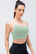 Load image into Gallery viewer, Contrast Crisscross Strap Sports Bra