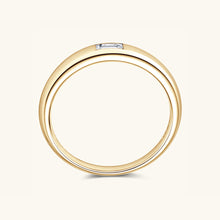 Load image into Gallery viewer, 925 Sterling Silver Inlaid Moissanite Ring