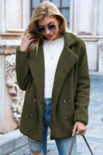 Load image into Gallery viewer, Full Size Lapel Collar Sherpa Coat