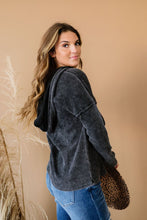 Load image into Gallery viewer, BiBi Take a Break Mineral Wash Waffle Knit Hoodie