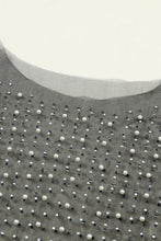 Load image into Gallery viewer, Pearl Long Sleeve Mesh Cropped Top