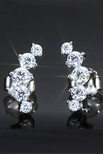 Load image into Gallery viewer, All You Need Moissanite Platinum-Plated Earrings