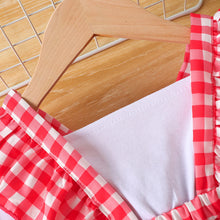 Load image into Gallery viewer, Plaid Bow Detail Long Sleeve Dress