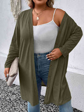 Load image into Gallery viewer, Plus Size Button Down Longline Cardigan