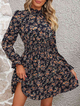 Load image into Gallery viewer, Mock Neck Flounce Sleeve Dress
