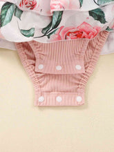 Load image into Gallery viewer, Baby Girl DADDY'S GIRL Graphic Floral Bodysuit Dress
