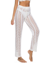 Load image into Gallery viewer, Cutout Drawstring High Waist Swim Pants