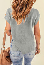 Load image into Gallery viewer, Cable-Knit Side Slit Sweater Vest