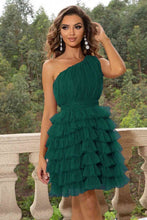 Load image into Gallery viewer, One-Shoulder Sleeveless Dress