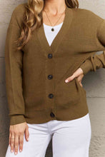Load image into Gallery viewer, Zenana Kiss Me Tonight Full Size Button Down Cardigan in Olive