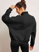 Load image into Gallery viewer, Half-Zip Long Sleeve Sweatshirt