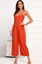 Load image into Gallery viewer, Spaghetti Strap Wide Leg Jumpsuit with Pockets