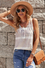 Load image into Gallery viewer, Tie-Dye Henley Tank