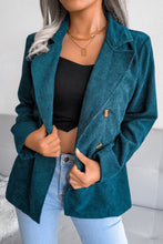 Load image into Gallery viewer, Corduroy Double-Breasted Blazer