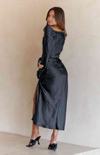 Load image into Gallery viewer, Cowl Neck Long Sleeve Maxi Dress