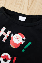 Load image into Gallery viewer, Girls Christmas Pattern Top and Pants Set