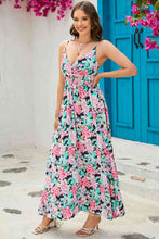Load image into Gallery viewer, Floral Spaghetti Strap Surplice Neck Maxi Dress
