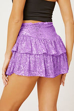Load image into Gallery viewer, Sequin Layered Mini Skirt