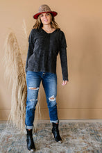 Load image into Gallery viewer, BiBi Take a Break Mineral Wash Waffle Knit Hoodie