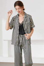 Load image into Gallery viewer, Striped Short Sleeve Shirt, Pants, and Cami Pajama Set
