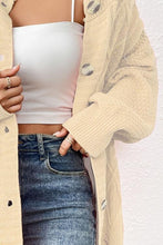 Load image into Gallery viewer, Round Neck Long Sleeve Cardigan