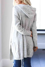 Load image into Gallery viewer, Heathered Open Front Cardigan with Pockets