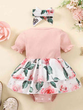Load image into Gallery viewer, Baby Girl DADDY'S GIRL Graphic Floral Bodysuit Dress