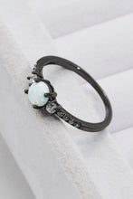 Load image into Gallery viewer, 925 Sterling Silver Round Opal Ring