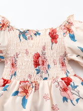 Load image into Gallery viewer, Baby Girl Floral Smocked Frill Trim Dress
