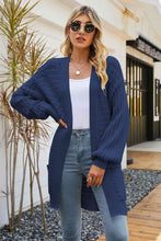 Load image into Gallery viewer, Open Front Dropped Shoulder Cardigan