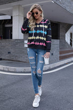 Load image into Gallery viewer, Tie-Dye V-Neck Hoodie