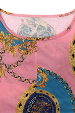 Load image into Gallery viewer, Plus Size Printed Crisscross Tie Front Top and Pants Set