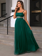 Load image into Gallery viewer, Mesh Spaghetti Strap Maxi Dress