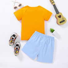 Load image into Gallery viewer, Kids Graphic Raglan Sleeve Tee and Shorts Set