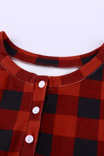 Load image into Gallery viewer, Quarter-Button Top and Drawstring Shorts Loungewear Set