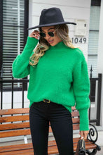 Load image into Gallery viewer, Turtle Neck Long Sleeve Pullover Sweater