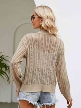 Load image into Gallery viewer, Button Down Ribbed Trim Cardigan