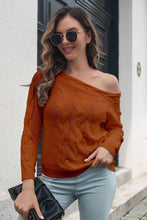 Load image into Gallery viewer, Cable-Knit Long Sleeve Sweater