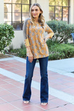 Load image into Gallery viewer, Celeste Design Full Size Leopard Star Contrast Top
