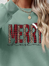 Load image into Gallery viewer, MERRY CHRISTMAS Round Neck Long Sleeve Sweatshirt