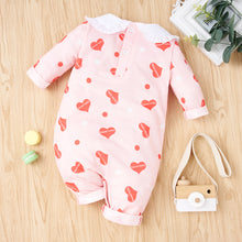Load image into Gallery viewer, Baby Girl Printed Collared Jumpsuit