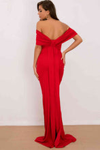 Load image into Gallery viewer, Off-Shoulder Floor Length Dress