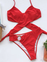 Load image into Gallery viewer, Halter Neck Two-Piece Bikini Set