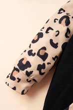 Load image into Gallery viewer, Girls Leopard Graphic Contrast Hooded Jumpsuit
