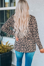 Load image into Gallery viewer, Leopard Drawstring Waist Jacket with Pockets