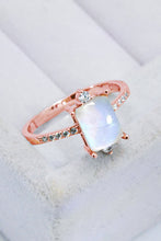 Load image into Gallery viewer, 925 Sterling Silver Square Moonstone Ring