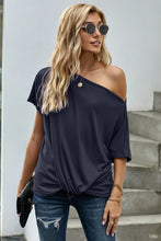 Load image into Gallery viewer, One Shoulder Tee Shirt