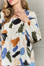 Load image into Gallery viewer, Hailey & Co Wishful Thinking Multi Colored Printed Blouse