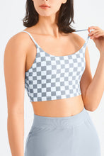 Load image into Gallery viewer, Breathable Checkered Sports Bra